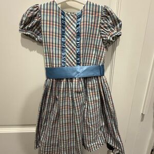 Plaid Girls Formal Dress for Easter